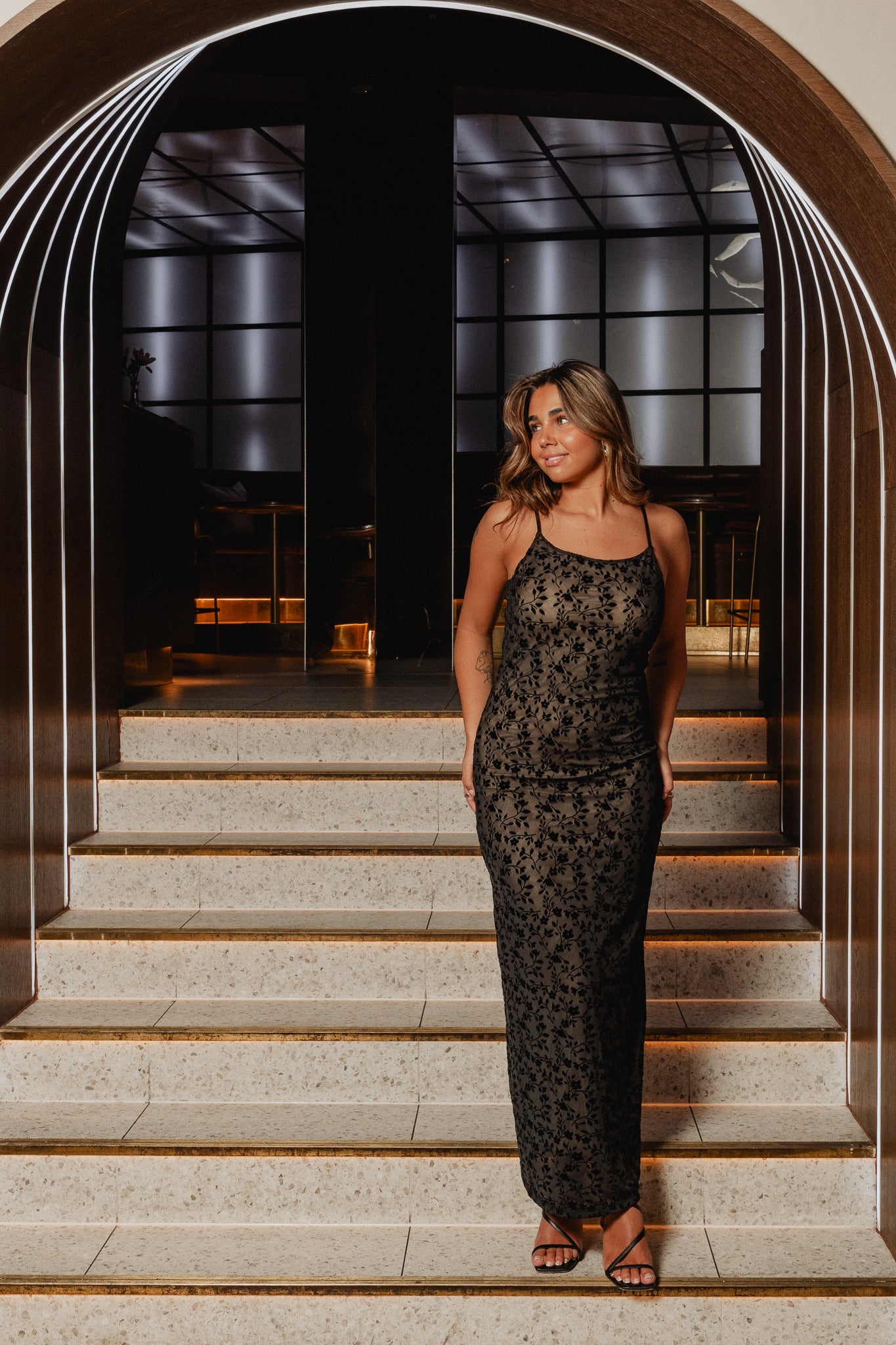 PCISLIE Long Dress - Black